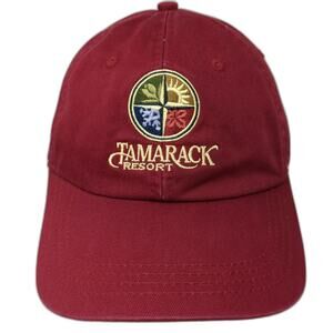 Ahead Extreme Baseball Cap Red One Size Tamarack Resort Seasons Logo Idaho Hat